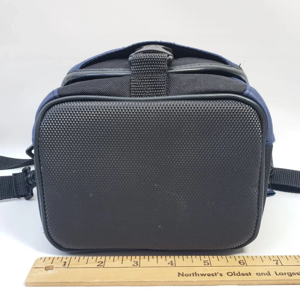 Fellowes Body Glove Camera Bag Padded with Shoulder Strap Pockets Blue Black